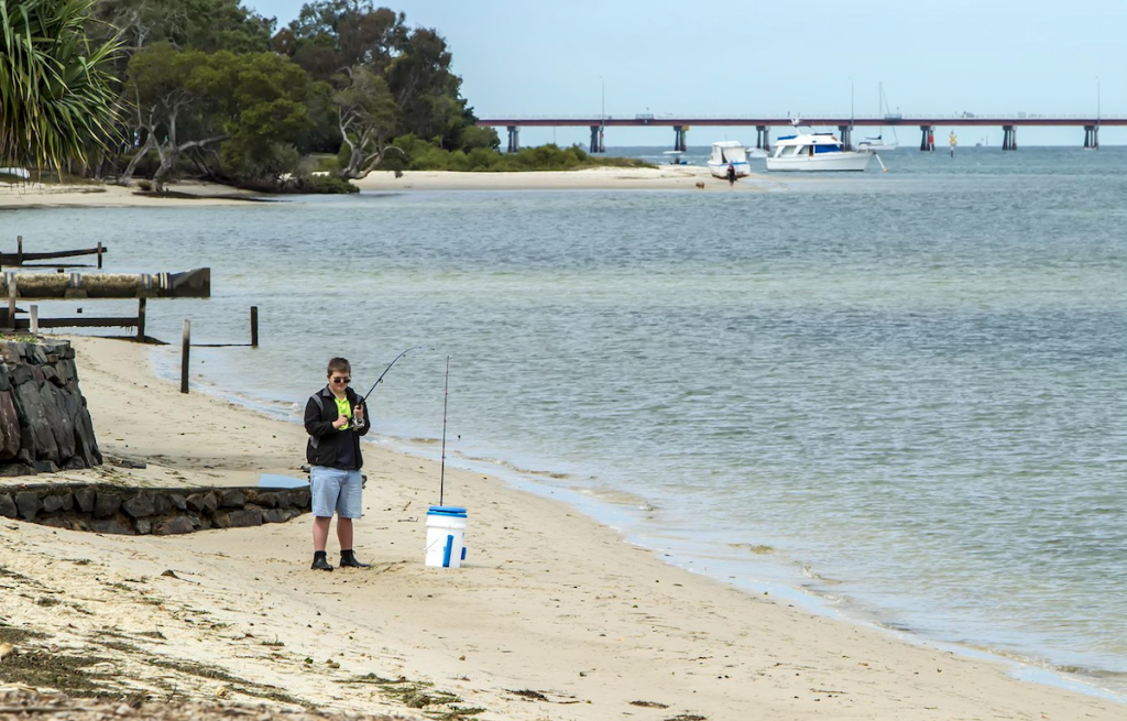 Fishing at Banksia Beach