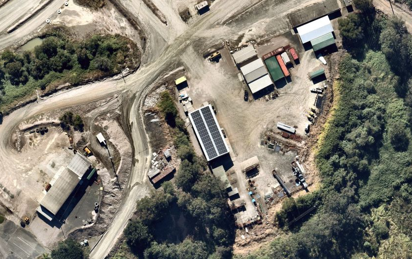 Aerial view of Bracalba Quarry